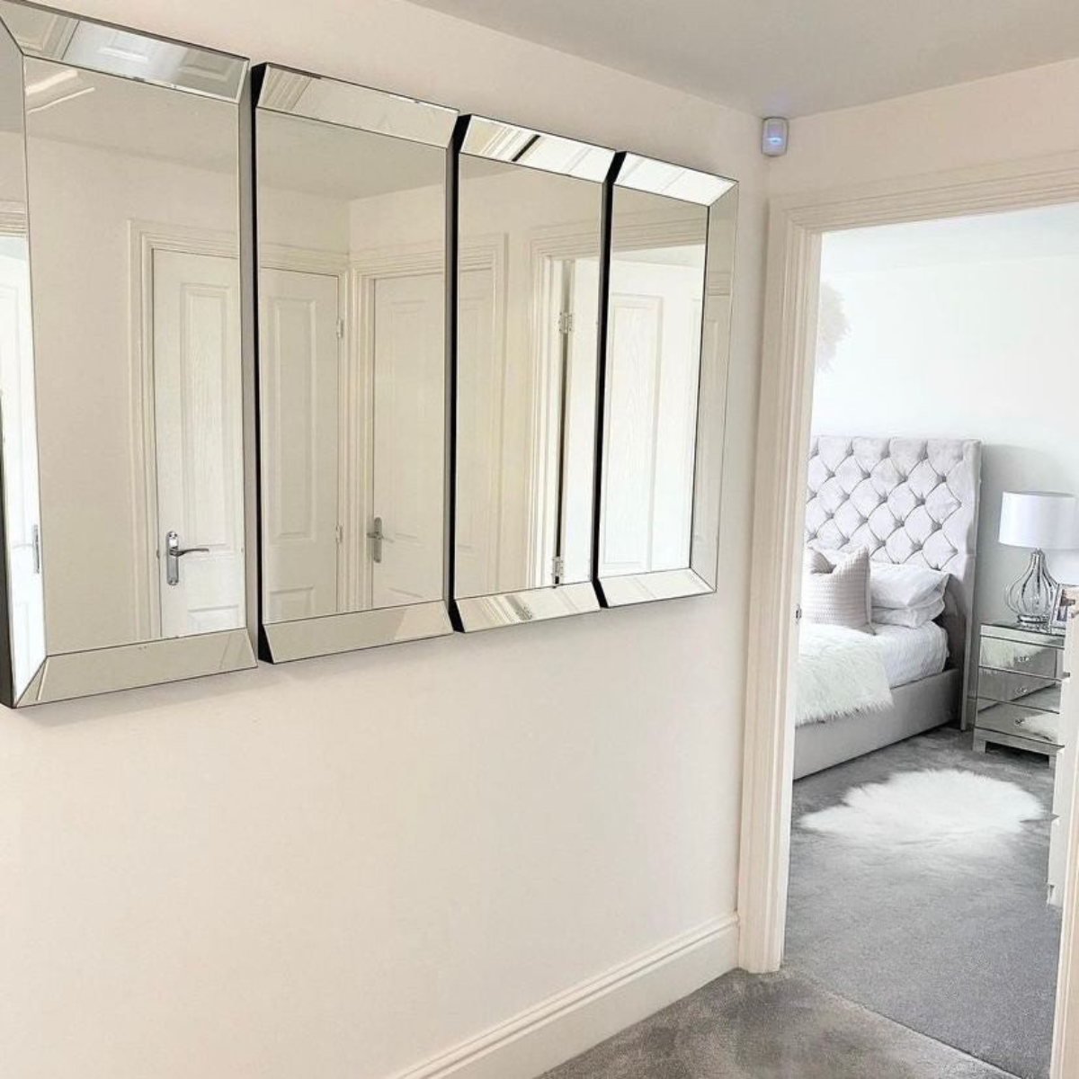 Large 4 Panel Wall Mirror