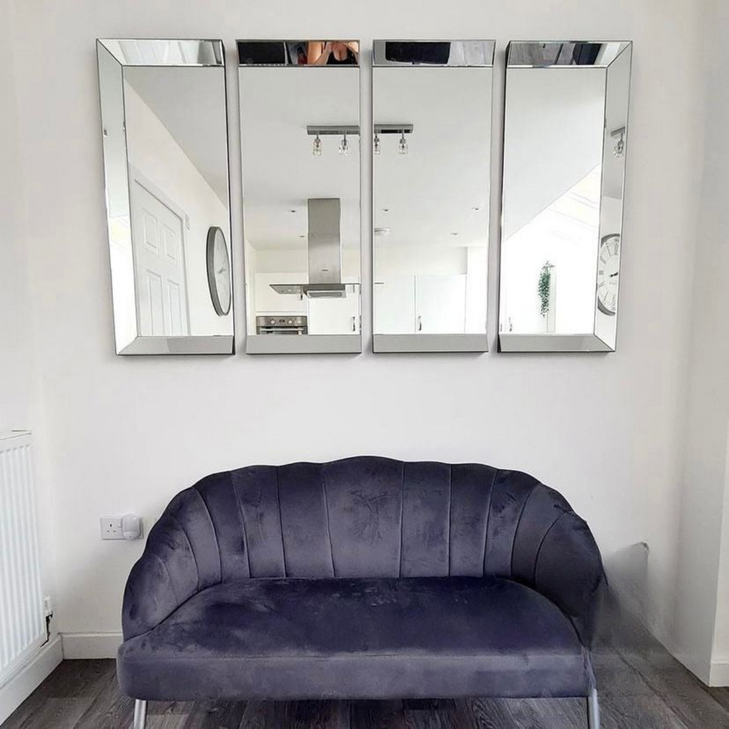Large 4 Panel Wall Mirror
