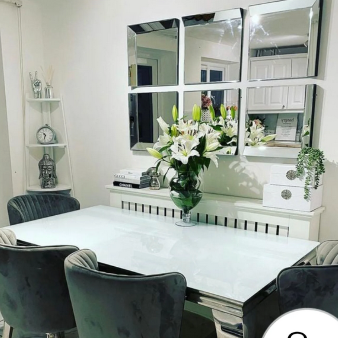 Set of 6 Panel Wall Mirrors